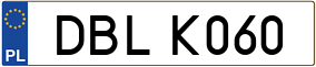 Trailer License Plate